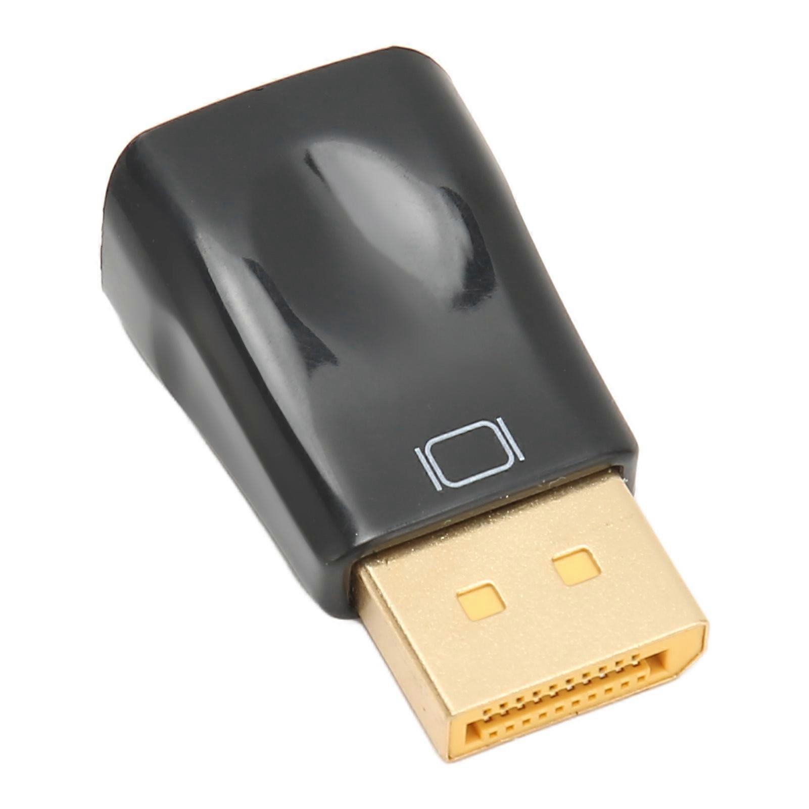 DisplayPort to VGA Adapter 1920x1080 60Hz DP to VGA Adapter Male to Female Connector for Computer Monitor Projector HDTV 