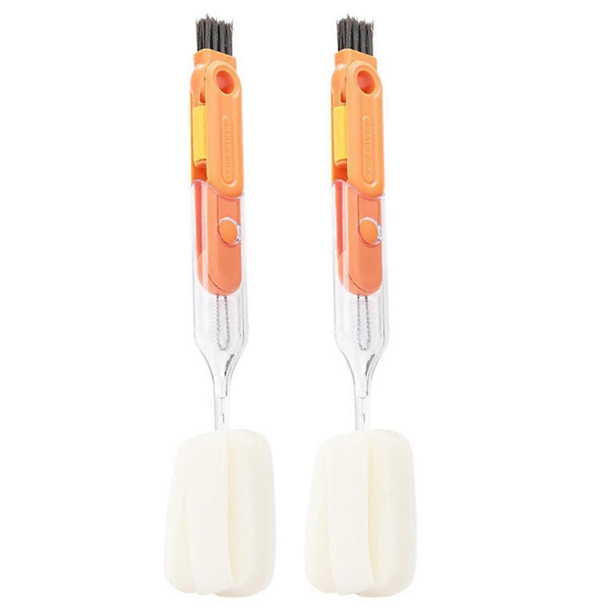Use Multi-Function Cup Brush Five-In-One Sponge Cup Brush Cleaning Brush Insulation Cup Bottle Wate