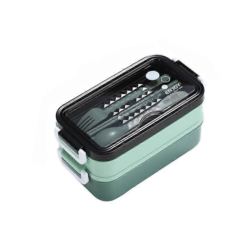 Large Capacity Bento Lunch Box - Japanese Style, Stackable, Microwave Safe, Cutlery Included, Perfect for School and Meal Prep