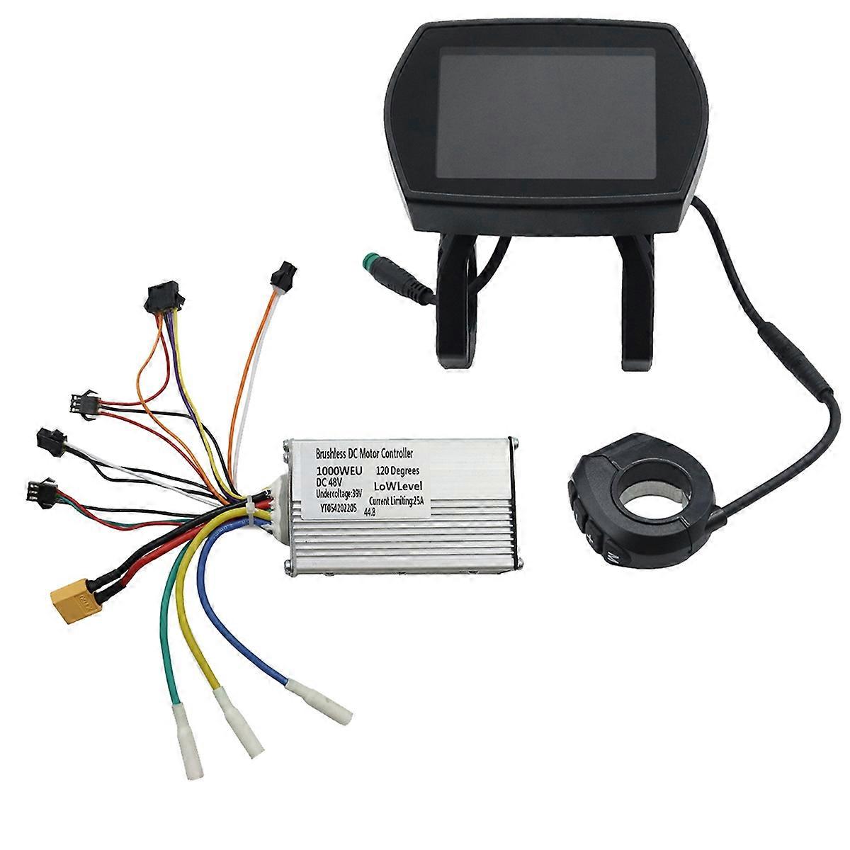 48V 25A 1000W Electric Scooter Controller Kit with Display Scooter Dashboard for KUGOO G2 Pro Elect