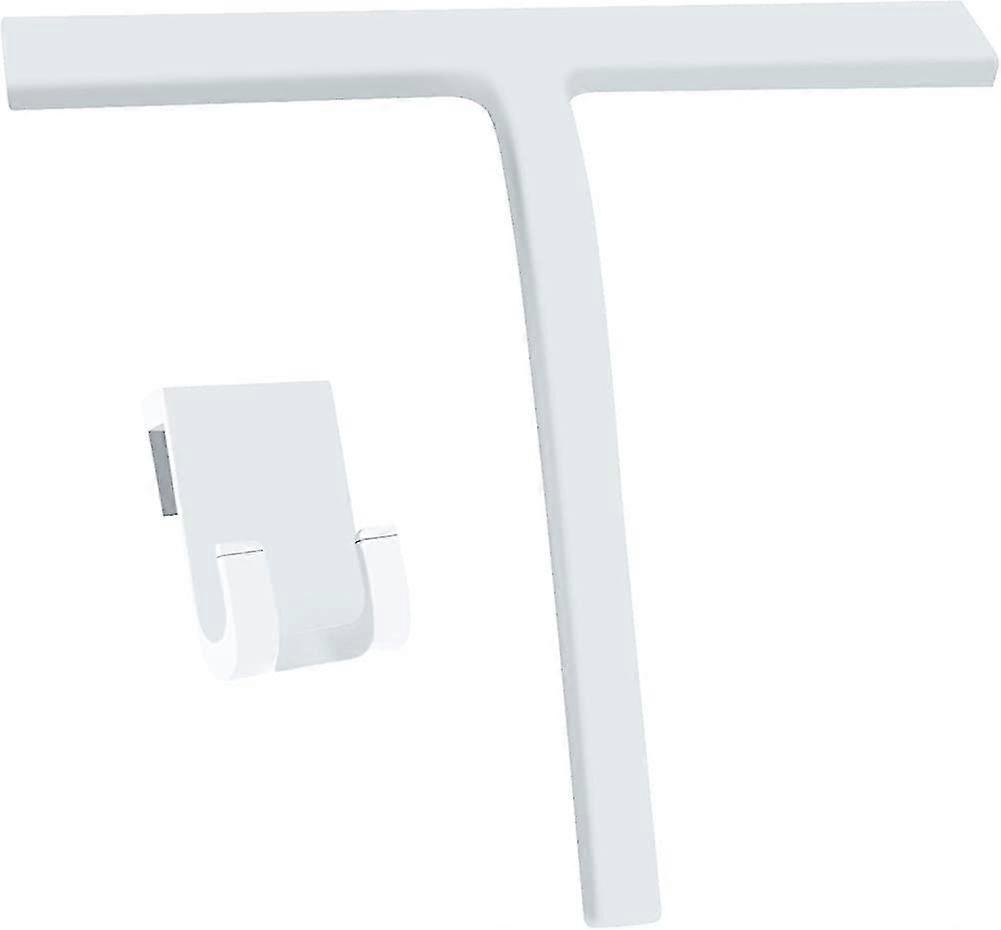 Shower Squeegee, Silicone Shower Squeegee With Wall Hanger Without Drilling