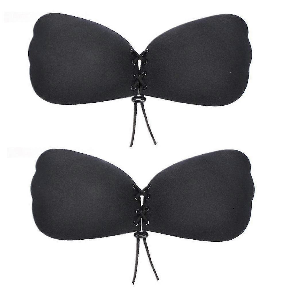 Sutiã sem alça invisível sem alças reutilizável pegajoso mergulho profundo silicone empurrar para cima sem mostrar sutiãs adesivos para mulheres