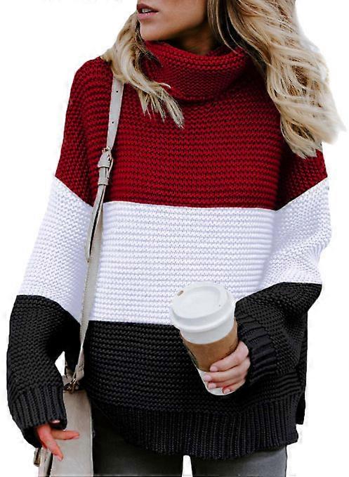Women's Turtleneck Knitted Sweater Autumn Winter New Large Size Pullover Sweater