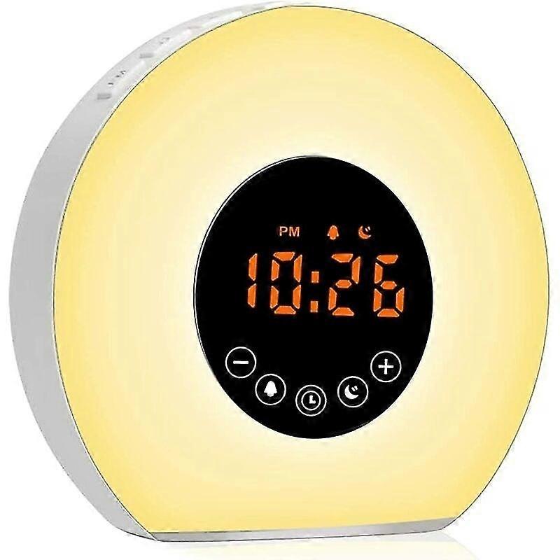 Alarm Clock Light Alarm Clock Lights Morning Radio Alarm Clock Led Bedside Lamp With 7 Natural Sound