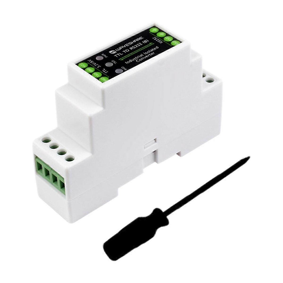 TTL to RS232 Serial Converter Rail-Mount Galvanic Isolated Converter 3.3-5V Signal Level Multi-Iso