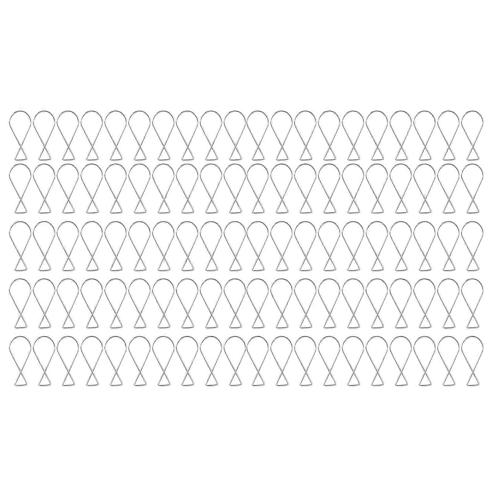 100Pcs Hanging Hook Galvanized Steel Automatic Rebound Clips Ceiling Decorative Buckles