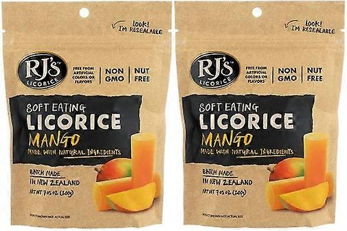 Rj's Natural Soft Eating Licorice Mango Pack Size 2