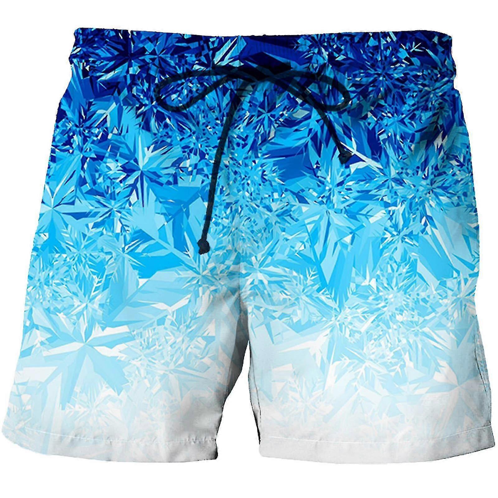 Men 3d Printing Breathable Seaside Vacation Beach Shorts Swimming Trunks