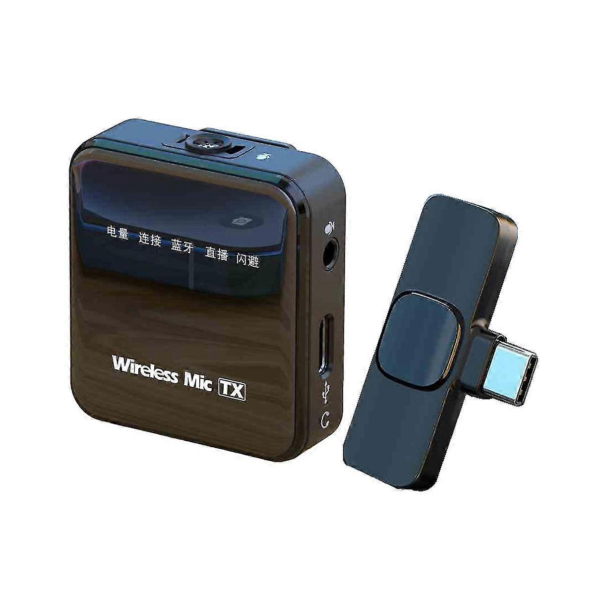 Wireless Lavalier Condenser Microphone For Android Smartphone Camera Pc Gaming Broadcasting Vlog A