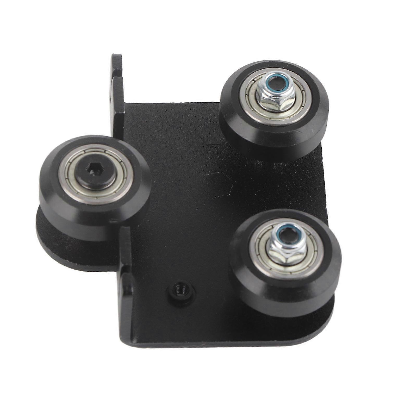 Back Support Plate Black Metal 3D Printer Extruder Back Support Plate With Pulley for Ender3 V2