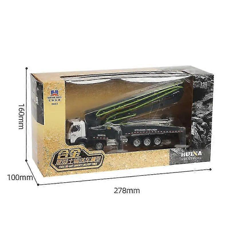 1:50 سبائك الخرسانة مضخة الأسمنت شاحنة لعب المركبات الهندسية متعددة المواقع المنقولة سيارة الاطفال