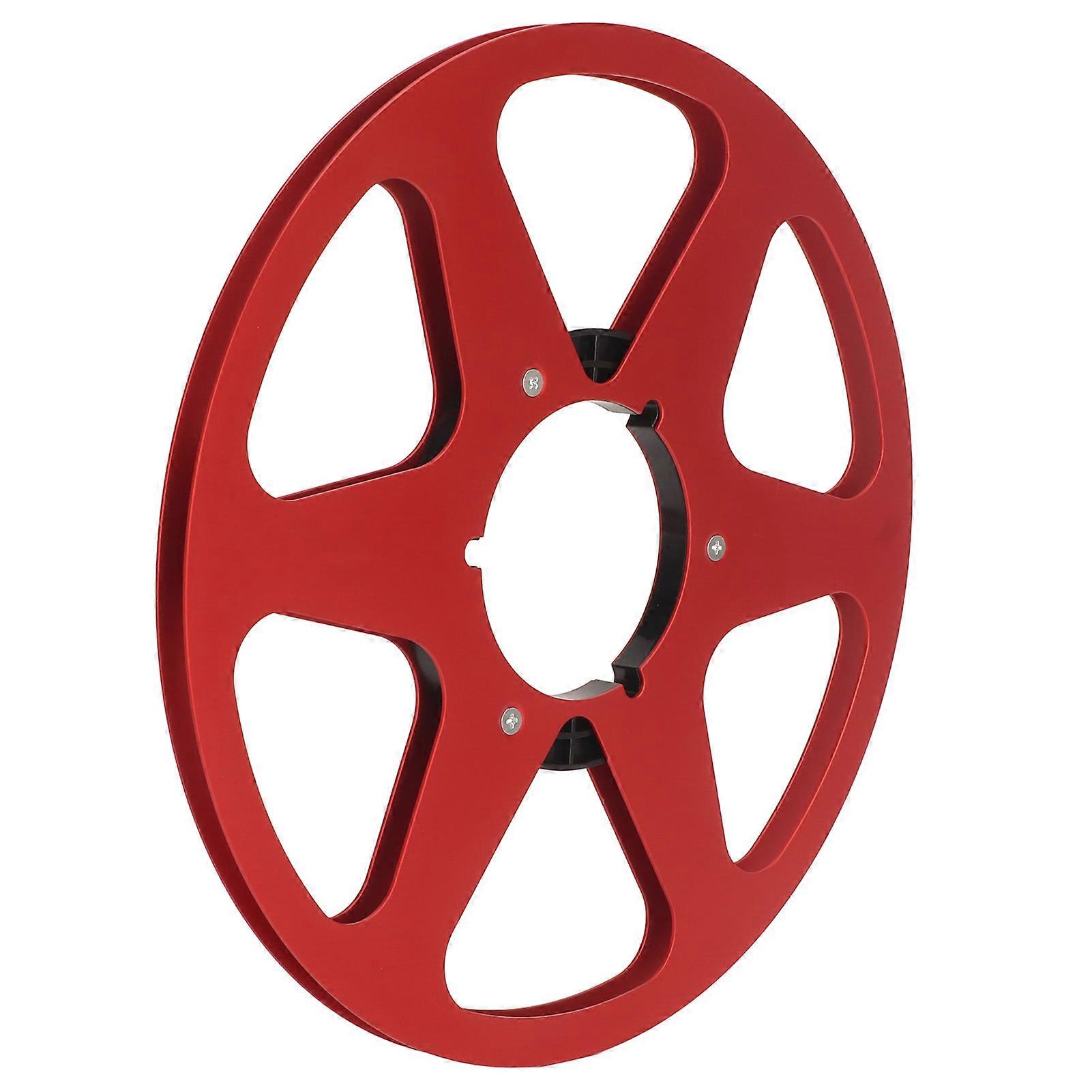 1/4 10 Inch Empty Tape Reel Aluminum Alloy Reel Tape Recorder Accessory Empty Disc Opening Machine Parts for Nab Red