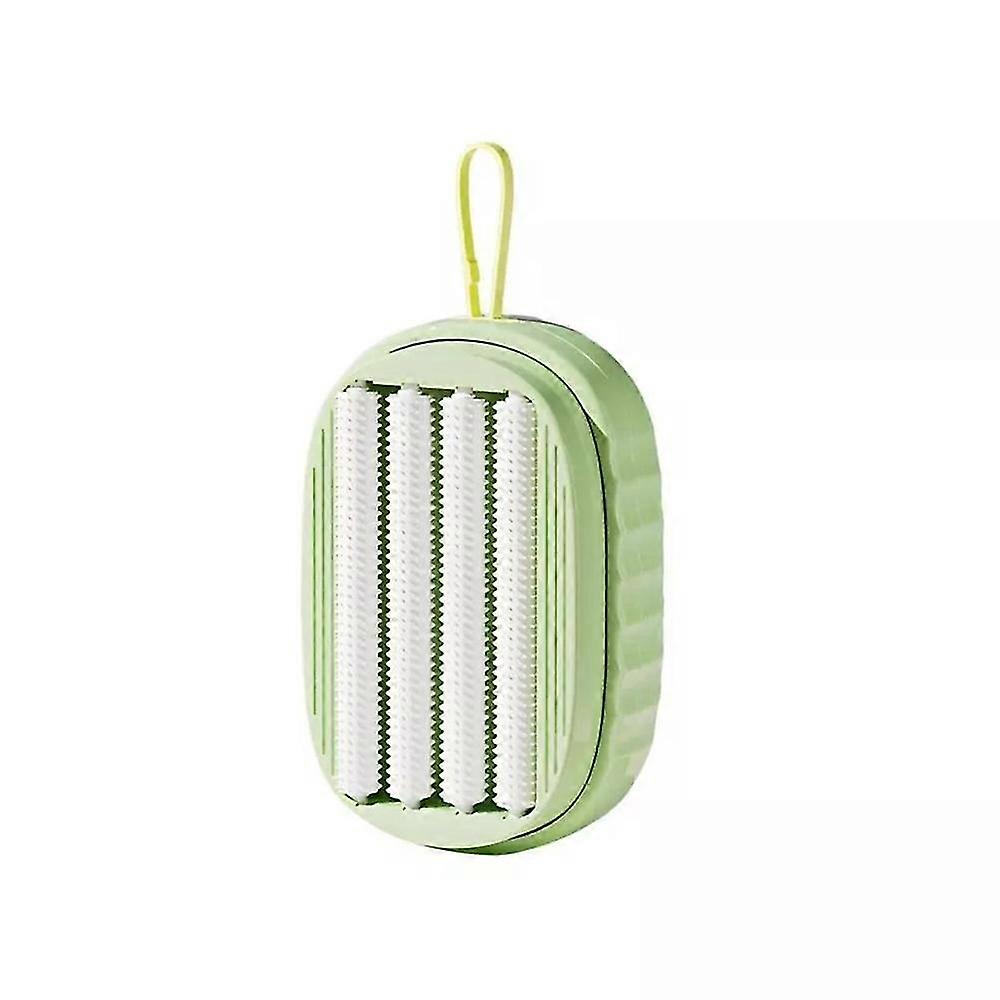 Multifunctional Clothing Brush with Soft Gel Foaming Roller, Built-In Detergent Dispenser for Intimate Wear Cleaning