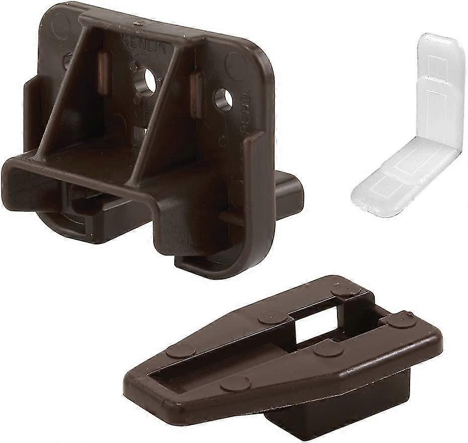 223887, Plastic (2-pack) Drawer Track Guides And Glides, Brown