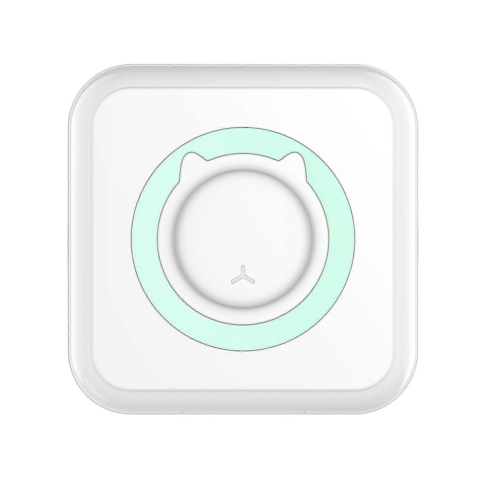 Pocket Thermal Printer Portable Mini Wirelessly Photo Label Memo List Printing Wireless Printer Clearly(Green)