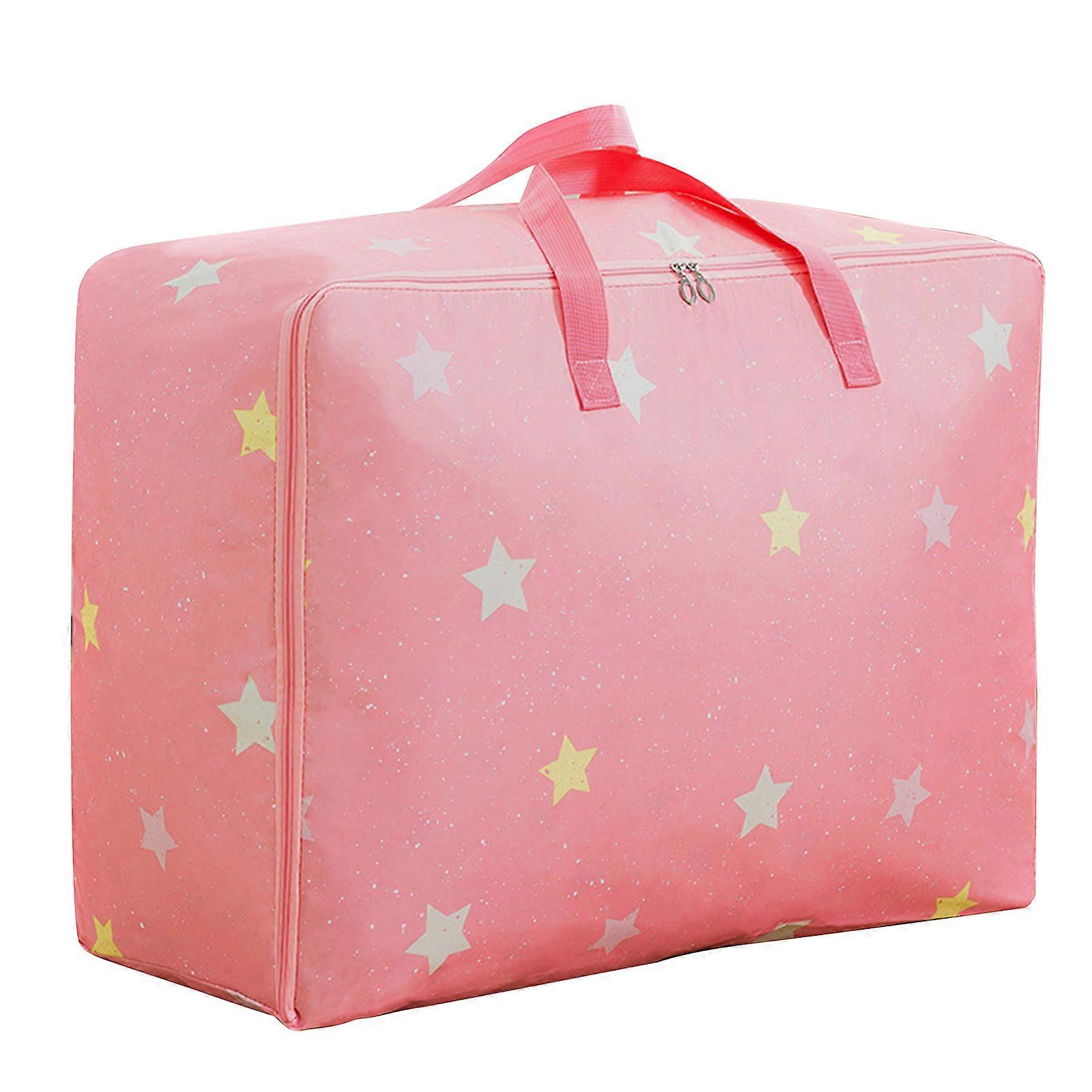 Quilt Clothes Storage Bag Large Capacity Reinforced Handle with Zipper
