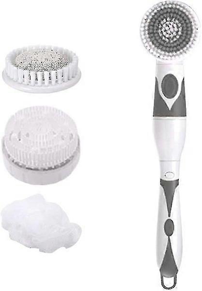 Waterproof 4-in-1 Electric Bath Brush for Multi-functional Body Cleansing