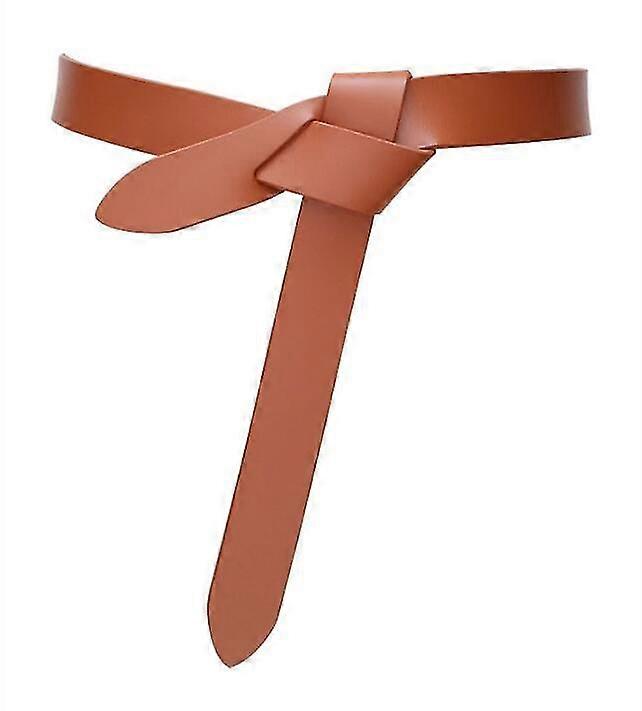 kvinner myk ekte skinn knutet stropp belte