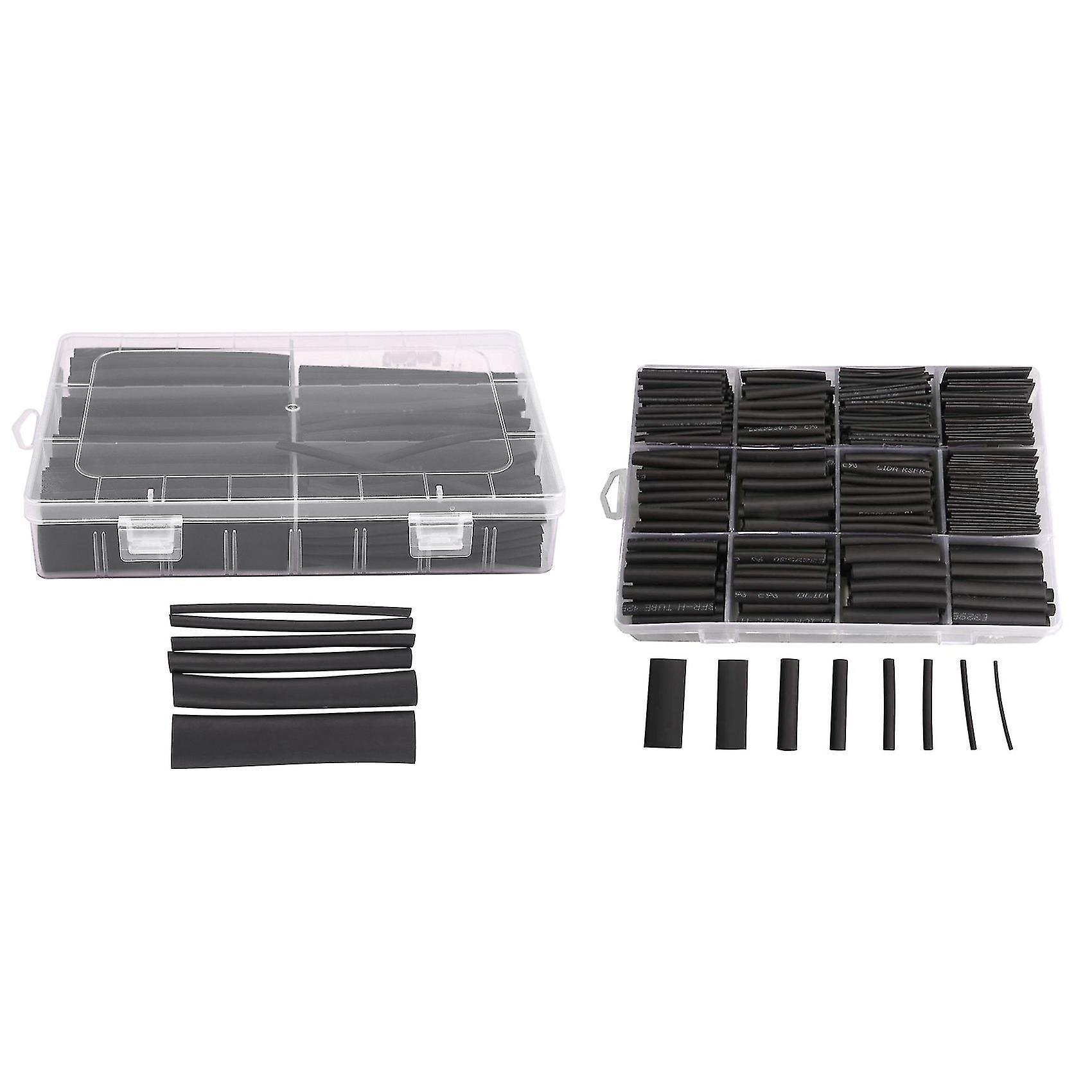 625pcs Heat Shrink Tubing Kit Heat Shrink Tubes With Storage Case