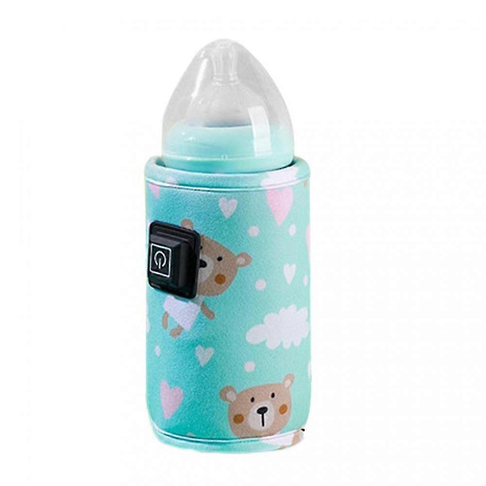 Usb Printed Baby Bottle Warmer Bag Portable Soft Insulation Automatic