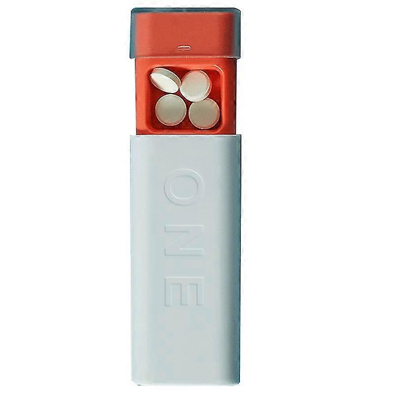 Pill Box Portable Dispenser Box Sealed Dispenser White