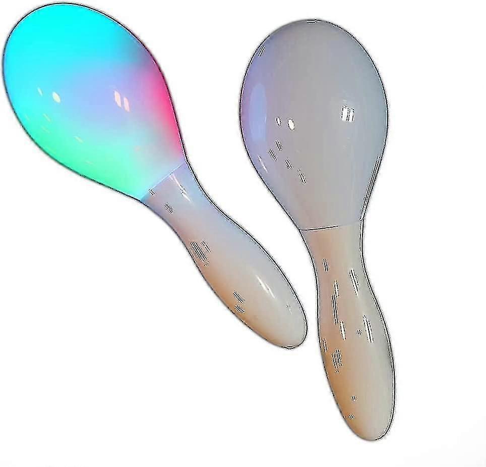 Light Up Led Light Up Maracas Multicolor Sensory Toys2pcs-random Color