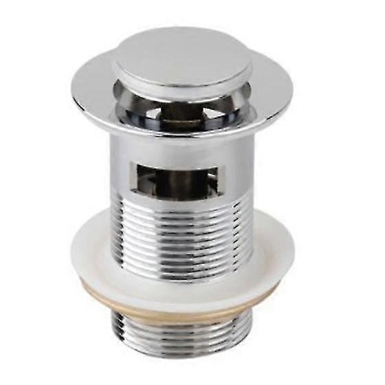 8cm Bung Sink Washbasin Brass Cap With Small Overflow Pop-up