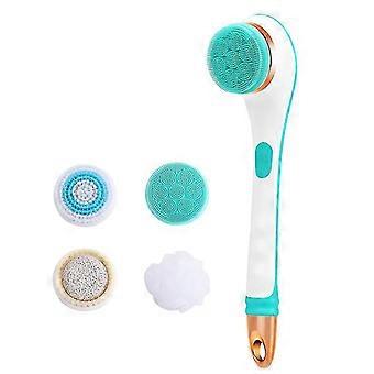 Electric Shower Brush Exfoliating Brush Body Scrubber Soft Silicone Massage Cleaning Brush Usb Rechargeable 2 Speed Spinning Body Brush For Shower1pcs