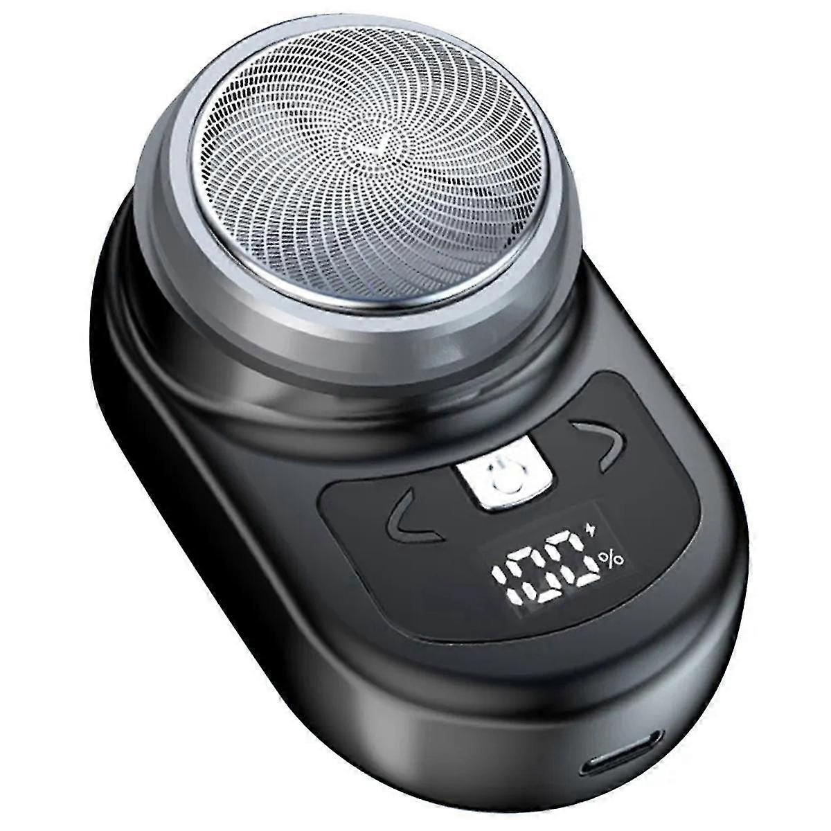 Portable Electric Shaver Pocket Shaving for Men Mini Beard Shaver LCD Power Display Rechargeable Travel Home Shaver-D