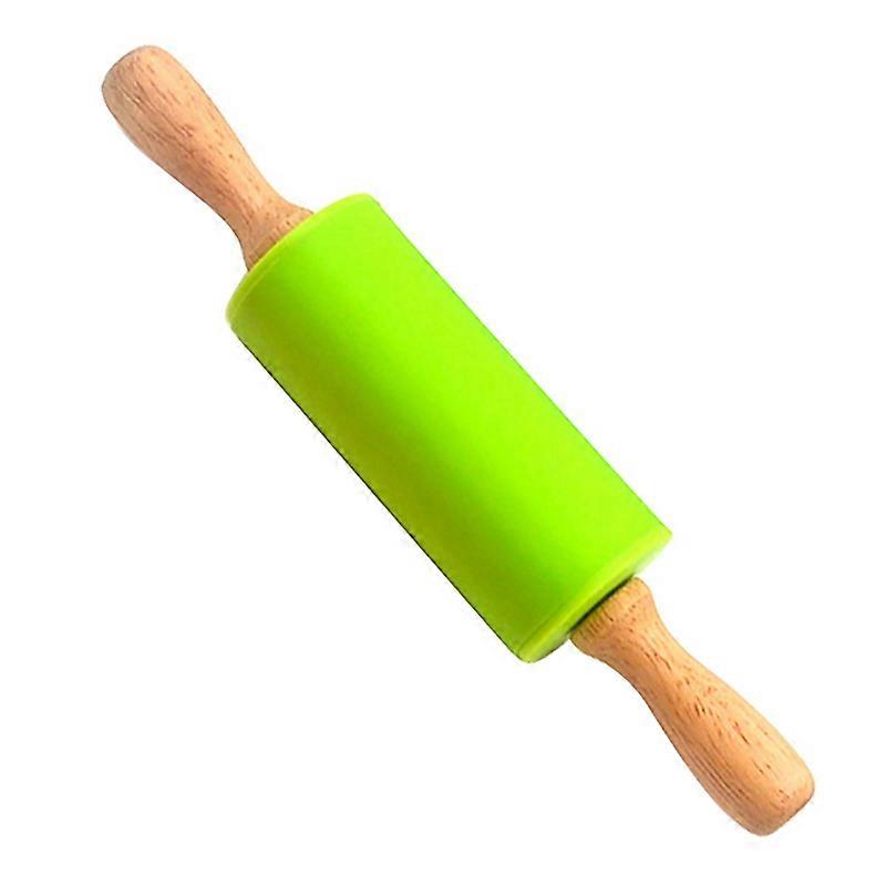 Rolling Pin Non-stick Dough Cookie Biscuit Pizza Roller Silicone Baking Tool KAESI