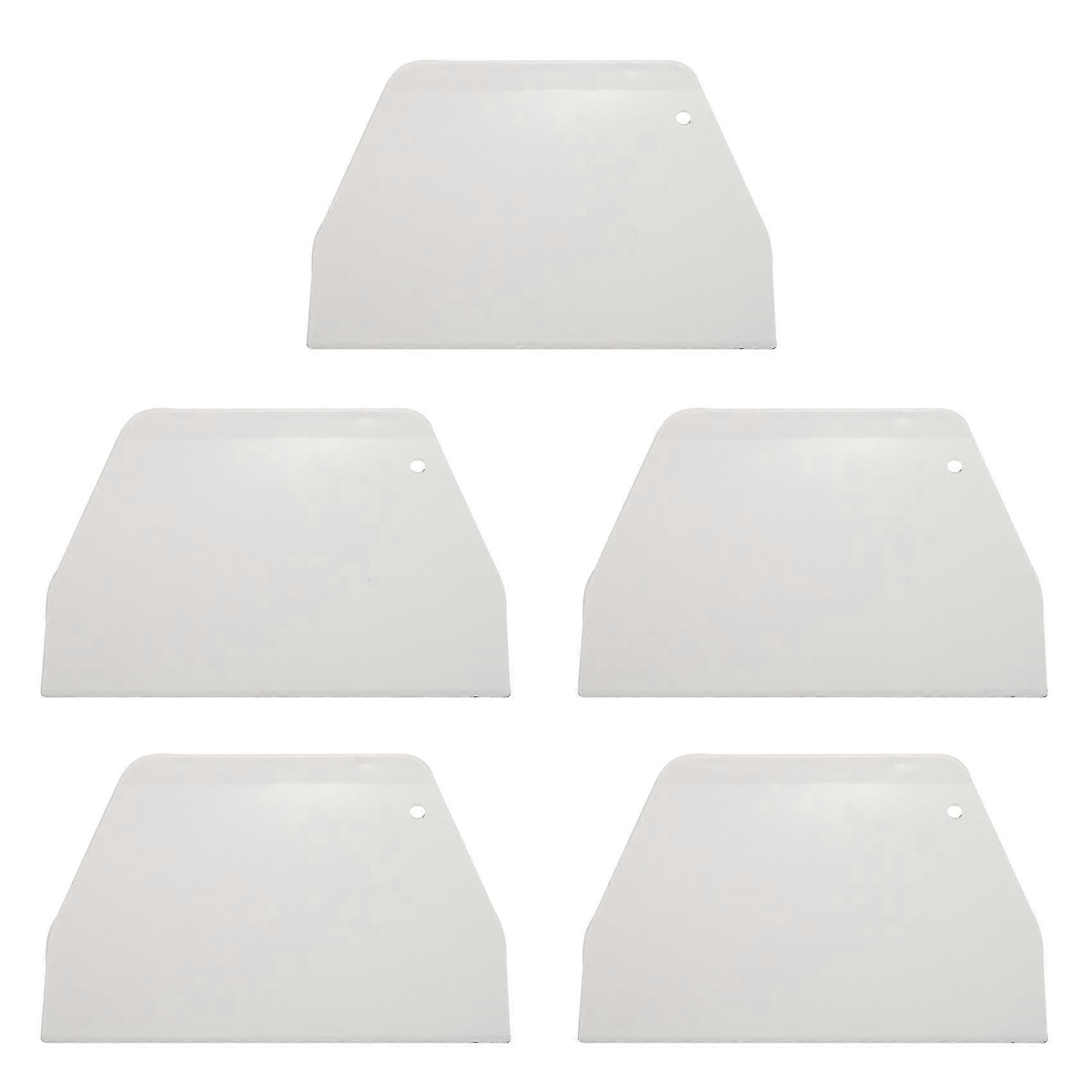 Flat White Plastic Cake Decorator Dough Pastry Scraper Tool