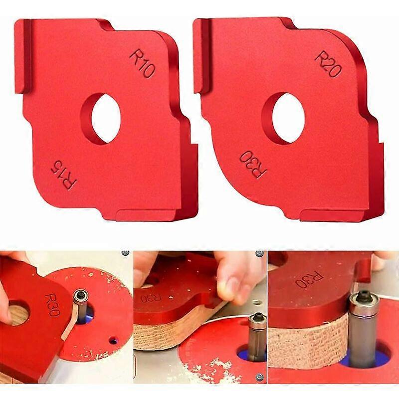 2Pcs Wood Panel Quick Drill Bits Angle Clamping Device High Precision Patterns Finder Woodworking Tool - Red