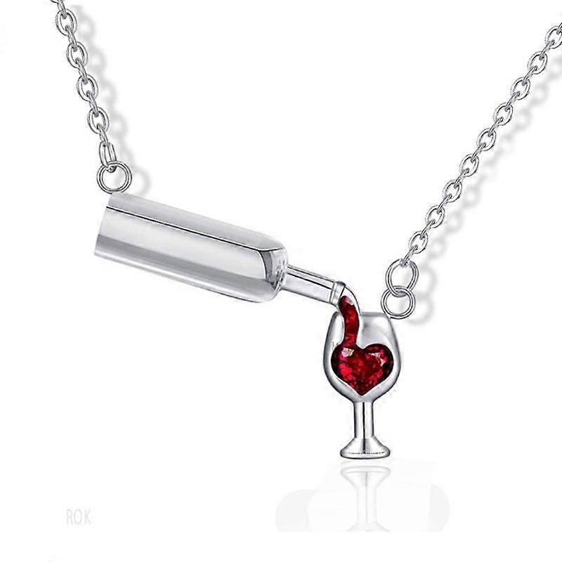 Personalized Design Love Wine Bottle Necklace