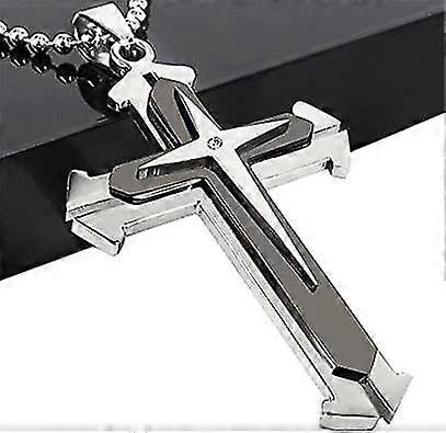 Men's Titanium Cross Necklace