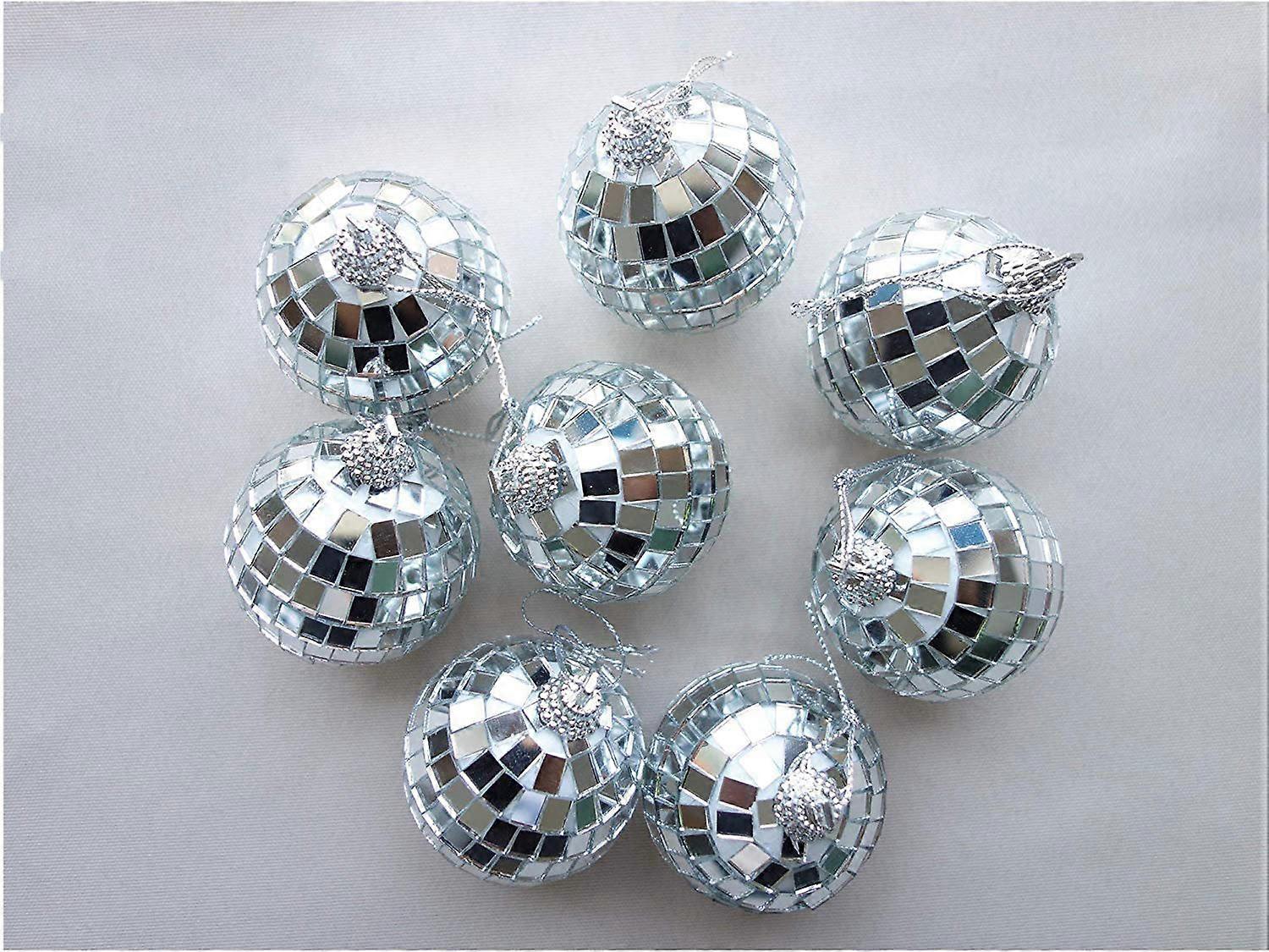 12 قطعة كرات مرآة ديسكو دي جي الرقص الزخرفية إضاءة المرحلة الرئيسية 5 سم