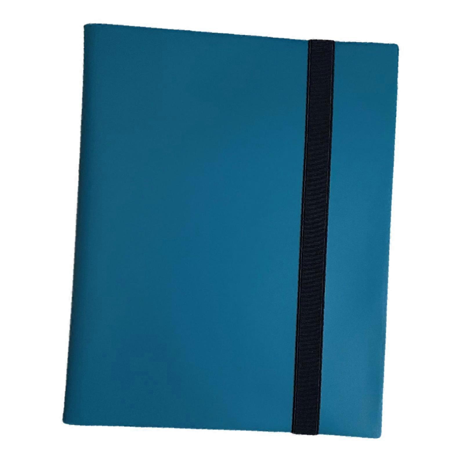 トレーディングカード アルバム バインダー バンド クロージャー カードコレクション バインダー 540枚用 シアン