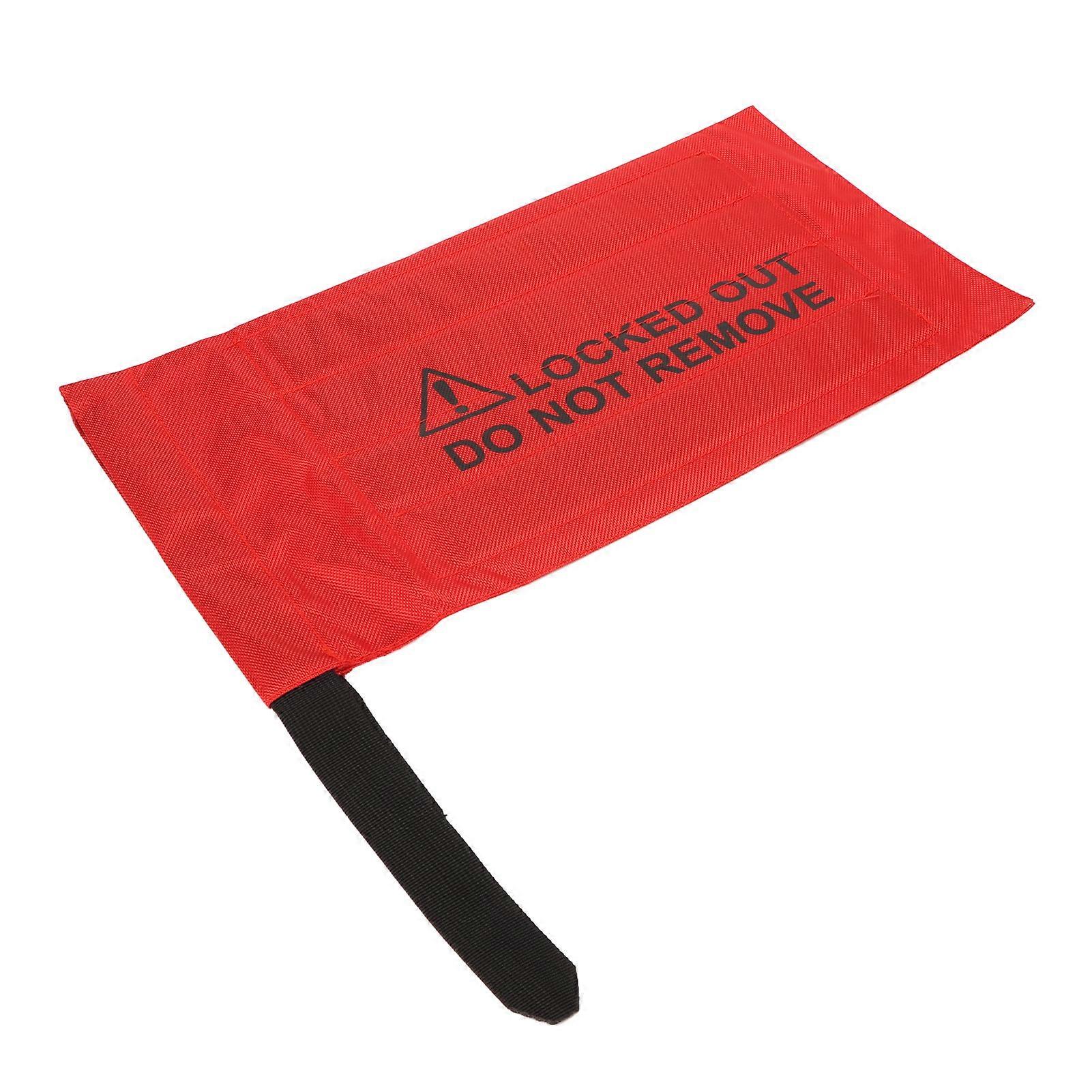Safety Lockout Bag Wear Resistant Red Warning Signs for Vehicle Controller Button