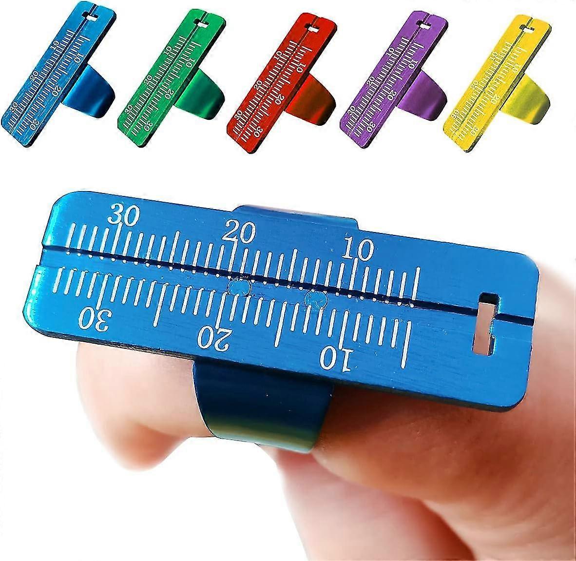 5pcs endo μετρητή δακτύλων χάρακας 35MM αλουμινίου endo μέτρηση δακτυλίου ριζικό κανάλι μέτρησης όργανο πεδίο μέτρησης κλίμακα οδοντικά όργανα δαχτυλίδι