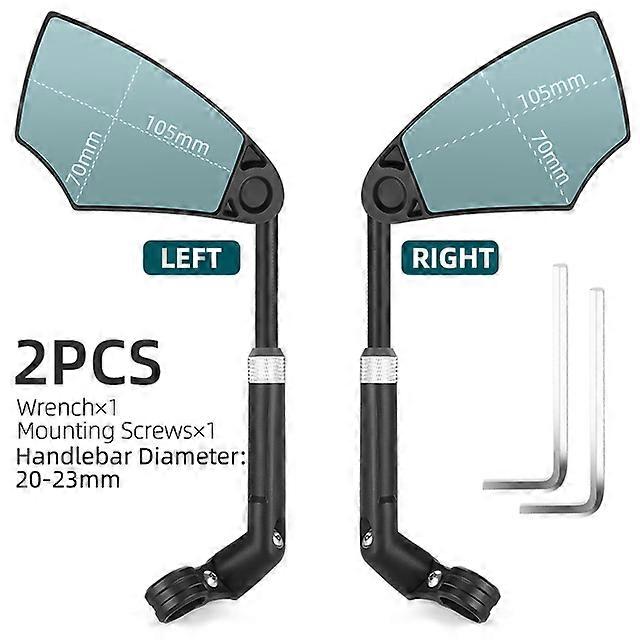 Universal Bicycle Rearview Mirror Adjustable Rotate Anti-glare Cycling Handlebar Rear View Mirrors for Scooter Bike Accessories