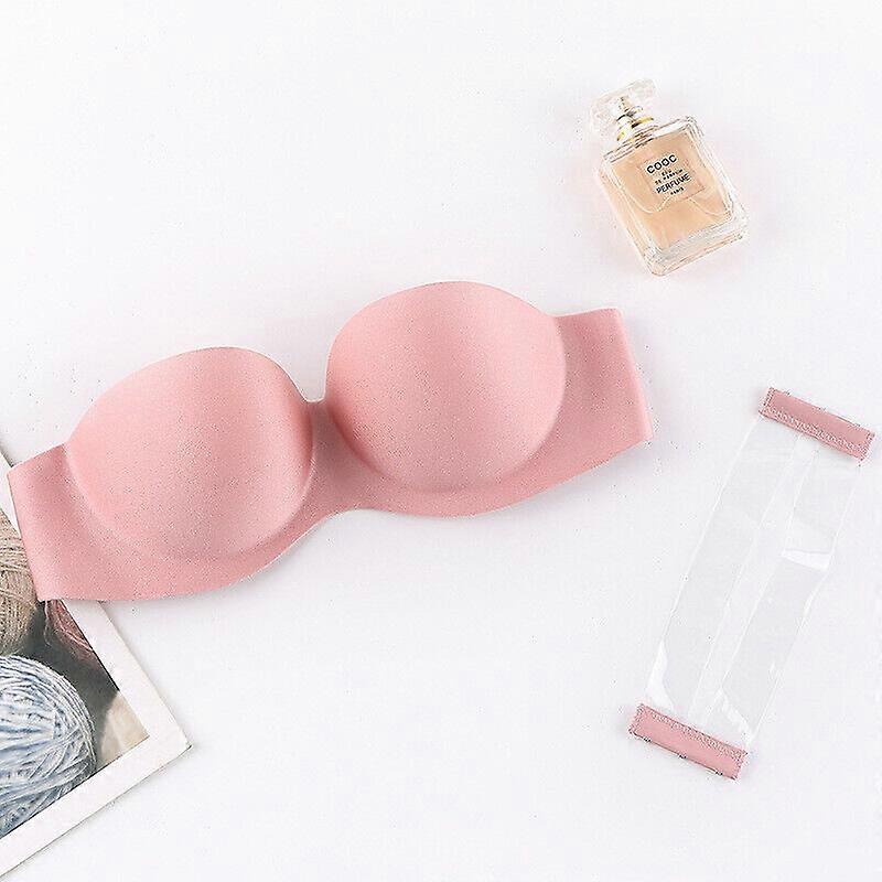 1 stk BH Push Up Klare Ryggstropper BH Bryllupsfest Usynlig BH Stroppeløs Polstret