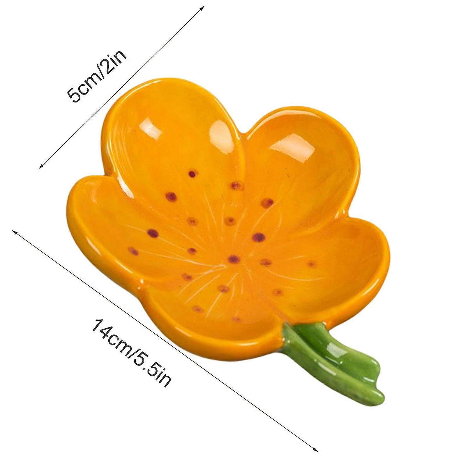 Flower Soap Rack Multicolor Self-draining Kitchen Bathroom Durable Ceramics With Drain Waterproof