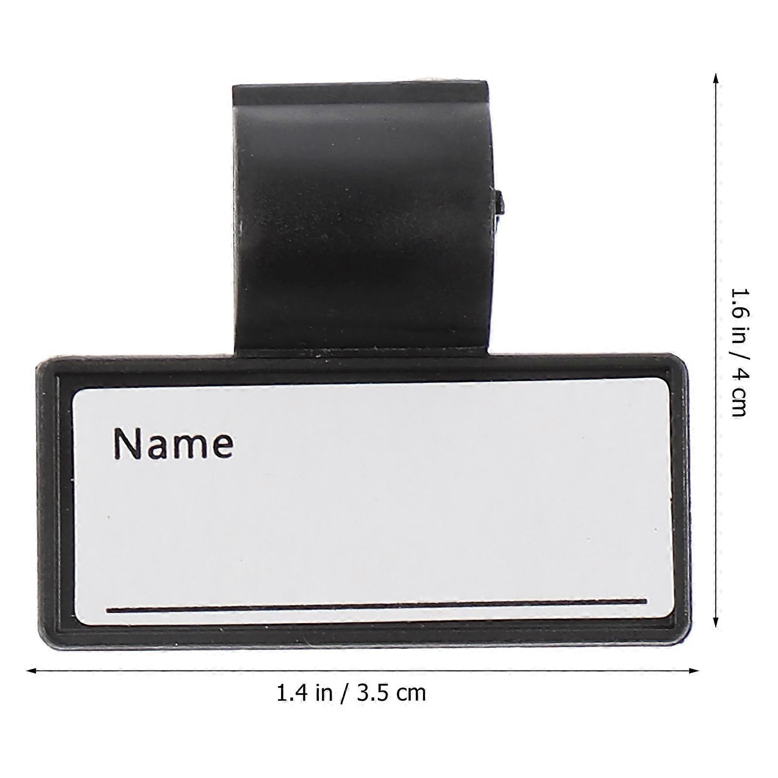 1 Set 12pcs Stethoscope Name Cards Practical Name Tags ID Labels (Balck)