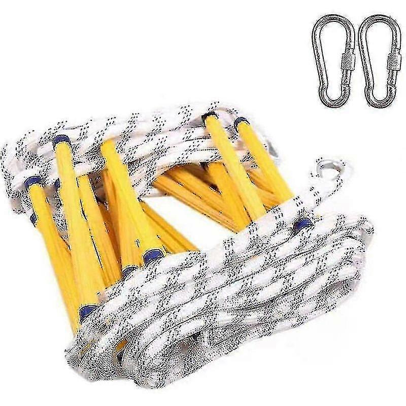 Flamsäker brandsäkerhetsstege - 3m - 3m - med karbinhakar