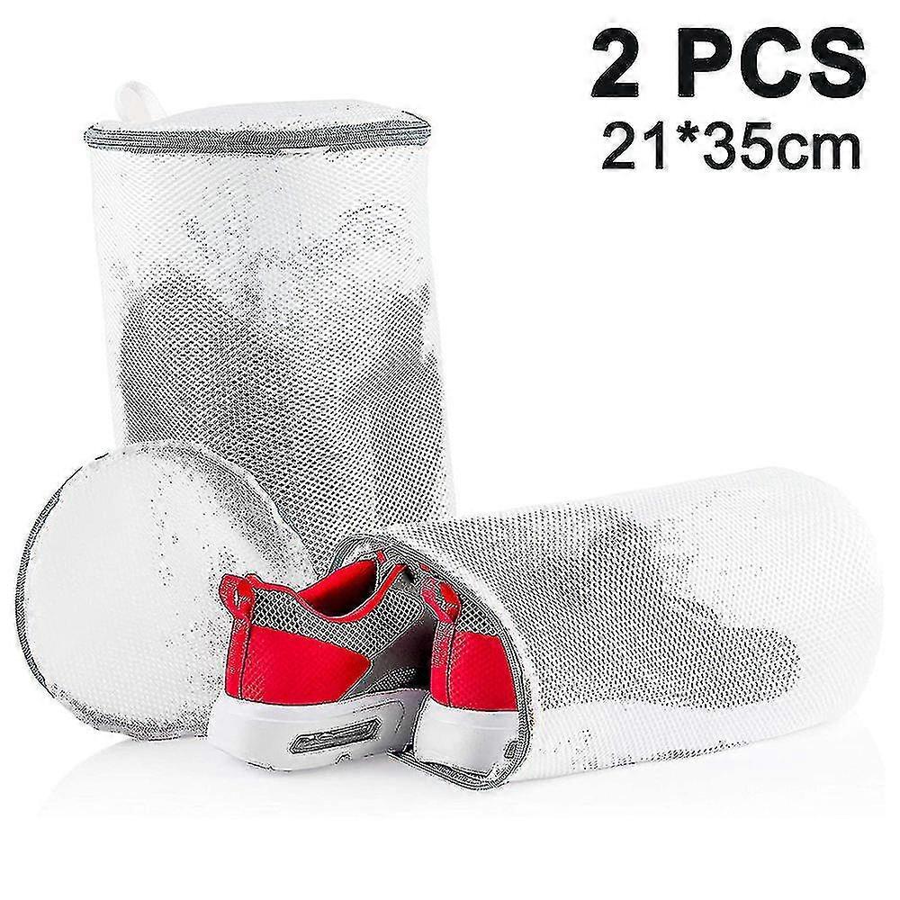 2 stk sko vaskeposer sneaker mesh vaskepose