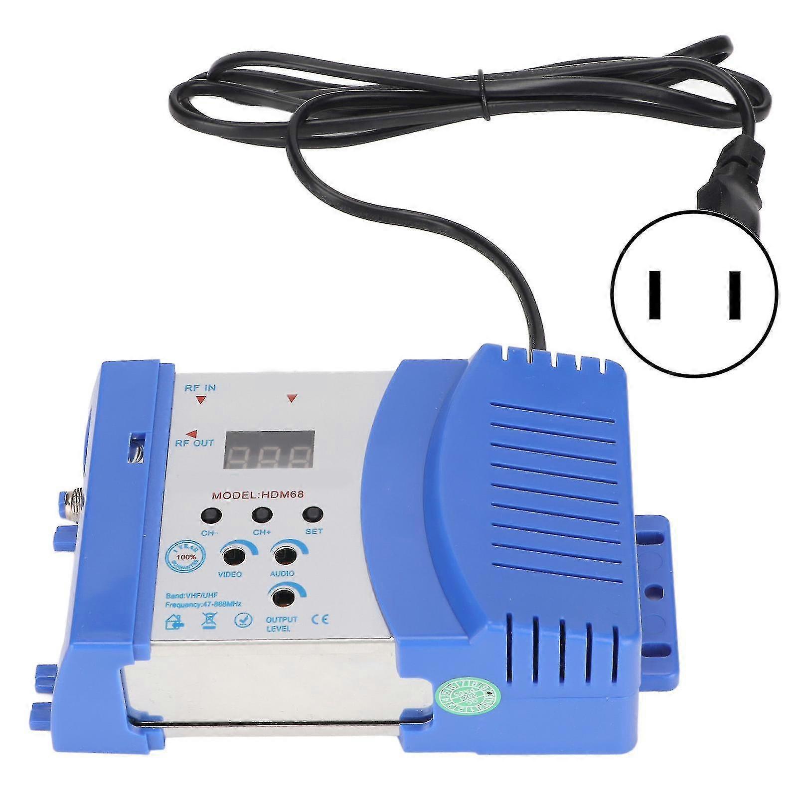 Plug and Play HD Multimedia Interface to RF Modulator HDM68L - Portable US Plug