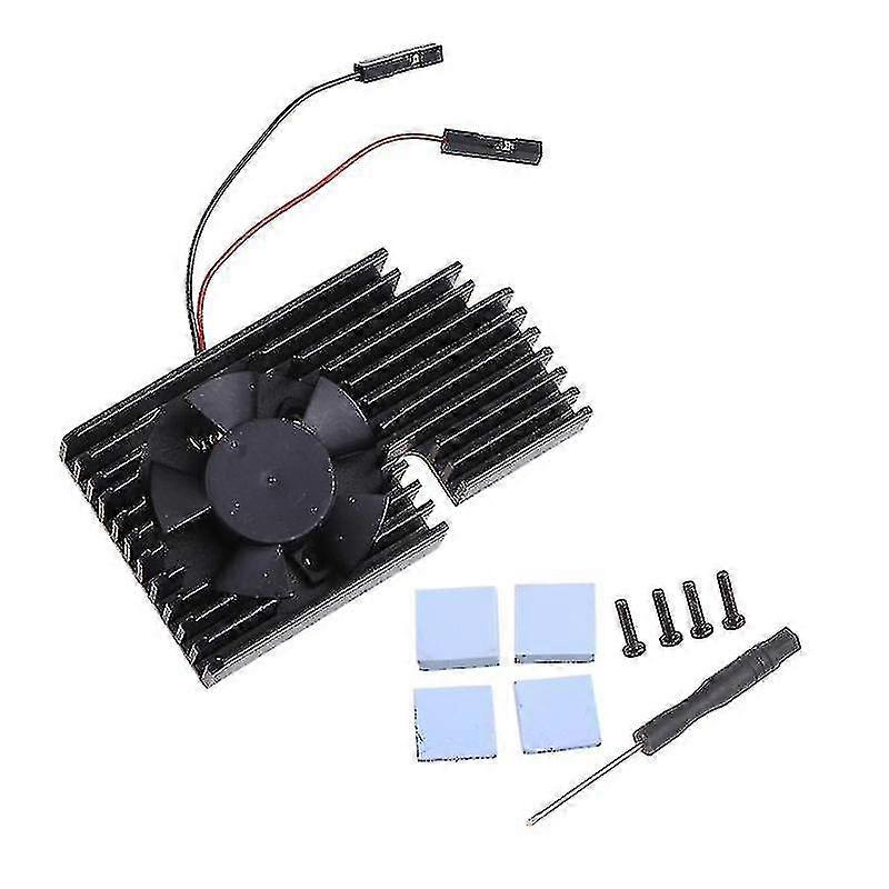 Cnc Extreme Cooling Fan Heatsink Kit For Raspberry Pi 4b / 3b+ / 3b Plus / 3b