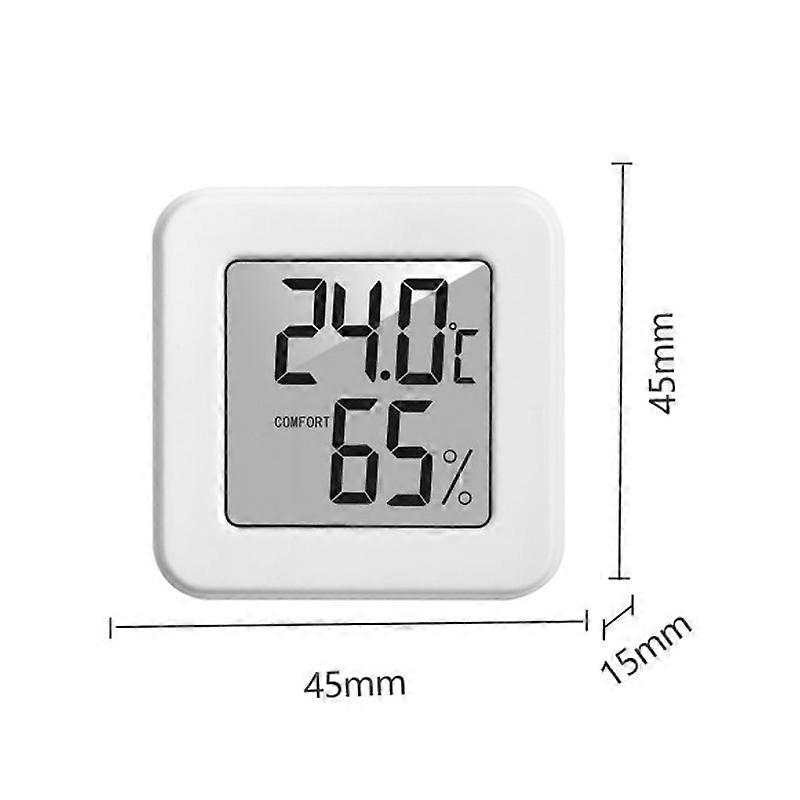 innendørs digitalt termometer LCD-skjermhydrometer trådløs smart fuktighetstemperatursensor for babyhjemmetermometer uten batteri