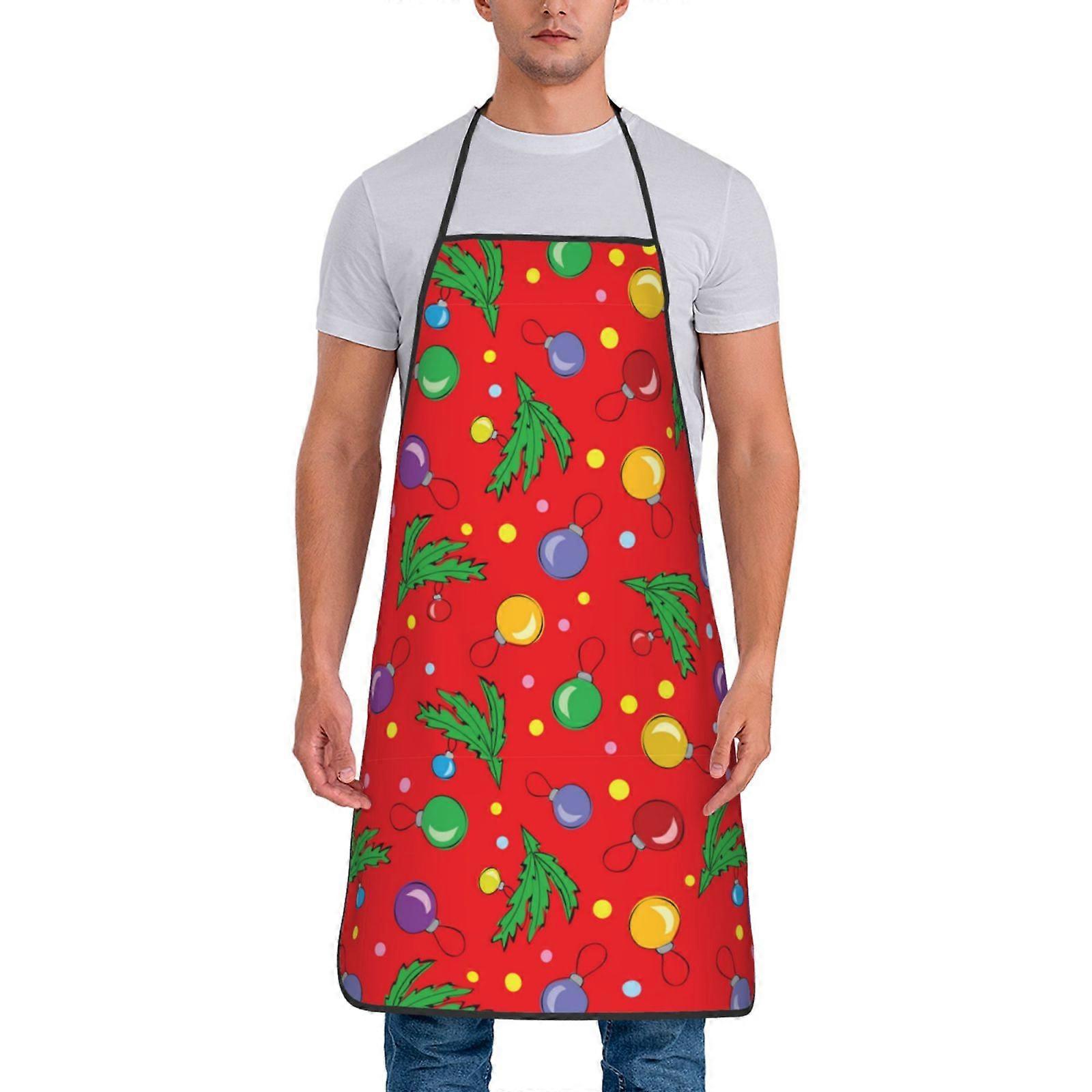 عيد ميلاد سعيد 2024 لطيف سانتا نمط ساحة للماء المطبخ المنزلي الطبخ الخبز ساحة البستنة للنساء الرجال 23