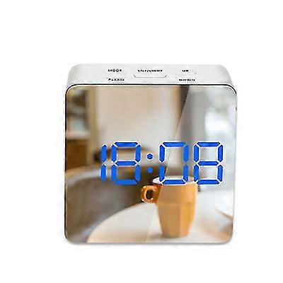 Digital Alarm Clock Table Clock Wake Up Light Home Decor Led Digital Mirror Clock