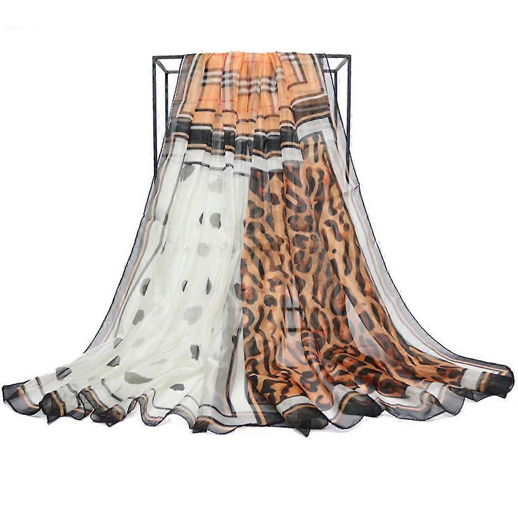 シルキースカーフファッションショールシフォンロングスカーフネッカーチーフ女性用